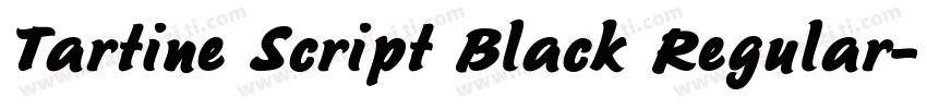 Tartine Script Black Regular字体转换